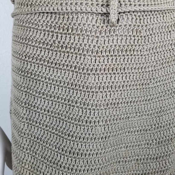 Anna Holtblad Stockholm Crochet Knit Macrame Granola Midi Asymmetric Skirt Sz M - Picture 7 of 12